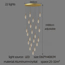 GobekUsa Diamond Crystal Chandelier - Gold Interior Designer Living Room Lamp