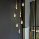 GobekUsa Diamond Crystal Chandelier - Gold Interior Designer Living Room Lamp