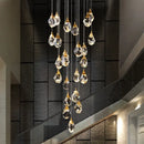 GobekUsa Diamond Crystal LED Ceiling Chandelier for Home Decor