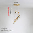 GobekUsa Diamond Crystal LED Ceiling Chandelier for Home Decor