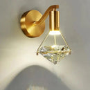 GobekUsa Diamond Crystal Wall Lamp for Bedroom Living Room Staircase Indoor Lighting