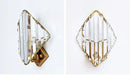 GobekUsa Crystal Wall Lamp: Modern Sconce Light Fixture for Luxury Living Room, Bedroom, Hotel Hallway