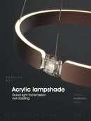 GobekUsa Diamond Ring Chandelier | Nordic Crystal Bedroom and Living Room Luxury Lamp