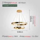 GobekUsa Diamond Ring Chandelier | Nordic Crystal Bedroom and Living Room Luxury Lamp