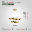 GobekUsa Diamond Ring Chandelier | Nordic Crystal Bedroom and Living Room Luxury Lamp
