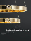 GobekUsa Diamond Ring Chandelier | Nordic Crystal Bedroom and Living Room Luxury Lamp