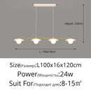 GobekUsa Dimmable Led Ceiling Chandelier for Living Room, Dining Table, Kitchen - Modern Indoor Lighting Fixture