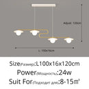 GobekUsa Dimmable Led Ceiling Chandelier for Living Room, Dining Table, Kitchen - Modern Indoor Lighting Fixture