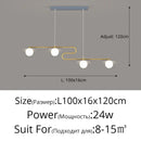 GobekUsa Dimmable Led Ceiling Chandelier for Living Room, Dining Table, Kitchen - Modern Indoor Lighting Fixture