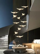 GobekUsa Dolphin Pendant Chandelier: Luxe Staircase & Lobby Décor for Hotel, Mall & Home