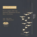GobekUsa Dolphin Pendant Chandelier: Luxe Staircase & Lobby Décor for Hotel, Mall & Home