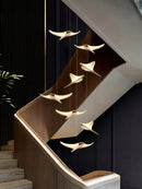 GobekUsa Dolphin Pendant Chandelier: Luxe Staircase & Lobby Décor for Hotel, Mall & Home