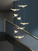 GobekUsa Dolphin Pendant Chandelier: Luxe Staircase & Lobby Décor for Hotel, Mall & Home