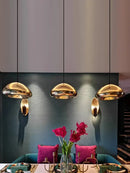 GobekUsa Glass Gold Ceiling Pendant Lamps LED Dining Bar Kitchen Lighting Fashion Lustres