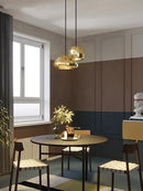 GobekUsa Glass Gold Ceiling Pendant Lamps LED Dining Bar Kitchen Lighting Fashion Lustres