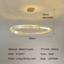 GobekUsa Crystal Chandeliers: Modern Luxury LED Lighting Fixture for Living, Dining, and Bedroom