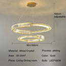 GobekUsa Crystal Chandeliers: Modern Luxury LED Lighting Fixture for Living, Dining, and Bedroom