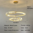 GobekUsa Crystal Chandeliers: Modern Luxury LED Lighting Fixture for Living, Dining, and Bedroom