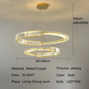 GobekUsa Crystal Chandeliers: Modern Luxury LED Lighting Fixture for Living, Dining, and Bedroom