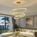 GobekUsa Crystal Chandeliers: Modern Luxury LED Lighting Fixture for Living, Dining, and Bedroom