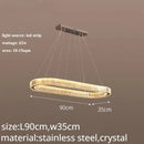 GobekUsa Crystal LED Chandelier: Modern Luxury Lighting for Living & Dining Room