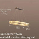 GobekUsa Crystal LED Chandelier: Modern Luxury Lighting for Living & Dining Room
