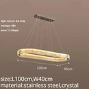 GobekUsa Crystal LED Chandelier: Modern Luxury Lighting for Living & Dining Room