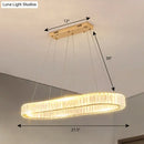 GobekUsa Sleek LED Suspension Lamp with Optical K9 Crystal - Perfect for Restaurants and Islands