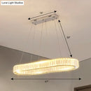 GobekUsa Sleek LED Suspension Lamp with Optical K9 Crystal - Perfect for Restaurants and Islands