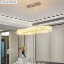 GobekUsa Sleek LED Suspension Lamp with Optical K9 Crystal - Perfect for Restaurants and Islands