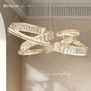GobekUsa Light Luxury Crystal Chandelier for Elegant Living & Dining Atmosphere
