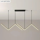 GobekUsa Minimalist Double Z-Shaped LED Island Light Fixture
