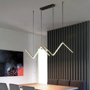 GobekUsa Minimalist Double Z-Shaped LED Island Light Fixture