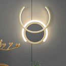 GobekUsa Nordic LED C-Shaped Wall Sconce in Gold for Bedroom - Warm/White Light