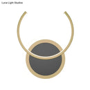 GobekUsa Nordic LED C-Shaped Wall Sconce in Gold for Bedroom - Warm/White Light