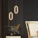 GobekUsa Duplex Crystal Chandelier: Luxury Cantilevered Pendant Light for Villa Living Room & Staircase
