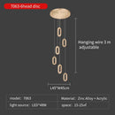 GobekUsa Duplex Crystal Chandelier: Luxury Cantilevered Pendant Light for Villa Living Room & Staircase