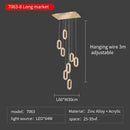 GobekUsa Duplex Crystal Chandelier: Luxury Cantilevered Pendant Light for Villa Living Room & Staircase