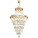 GobekUsa Duplex Villa Crystal Chandelier: Modern Luxury Staircase Lamp for Elegant Living Rooms