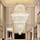 GobekUsa Duplex Villa Crystal Chandelier: Modern Luxury Staircase Lamp for Elegant Living Rooms
