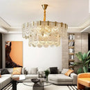 GobekUsa Elegant Crystal Chandelier for Living Room, Restaurant, and Bedroom Lighting
