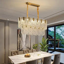 GobekUsa Elegant Crystal Chandelier for Living Room, Restaurant, and Bedroom Lighting