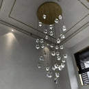 GobekUsa Elegant Crystal Chandelier for Living Room & Staircase Lighting