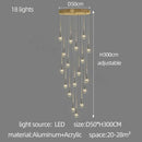 GobekUsa Elegant Crystal Chandelier for Duplex Villa, Restaurant, and Living Room