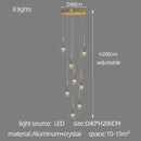 GobekUsa Elegant Crystal Chandelier for Duplex Villa, Restaurant, and Living Room