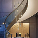 GobekUsa Elegant Crystal Chandelier for Duplex Villa, Restaurant, and Living Room