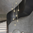 GobekUsa Elegant Crystal Chandelier for Duplex Villa, Restaurant, and Living Room