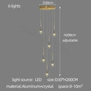 GobekUsa Elegant Crystal Chandelier for Duplex Villa, Restaurant, and Living Room