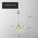 GobekUsa Elegant Firefly Chandelier - Luxury Nordic Bedroom & Restaurant Lighting