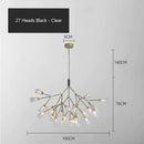 GobekUsa Elegant Firefly Chandelier - Luxury Nordic Bedroom & Restaurant Lighting